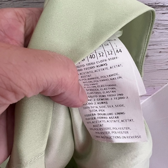 Weekend max Mara green silk dress size 8 - Picture 10 of 11